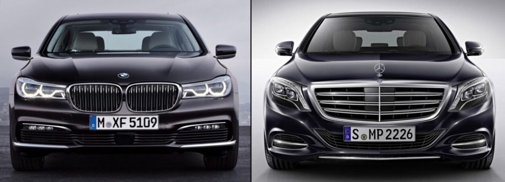 2016 BMW 7 Series vs. 2015 Mercedes-Benz S-Class 2016 BMW 7 Series vs. 2015 Mercedes-Benz S-Class