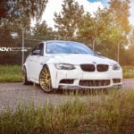 BMW M3 на дисках ADV15 в цвете Alpine White