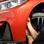 BMW F82 M4 M Performance Aero Package в цвете Sakhir Orange