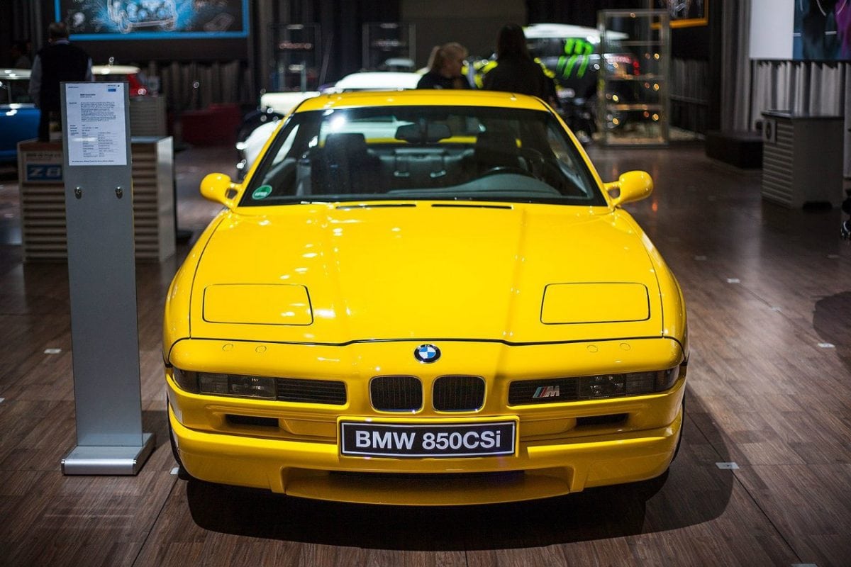 Yellow BMW 850CSI - BMW Guide