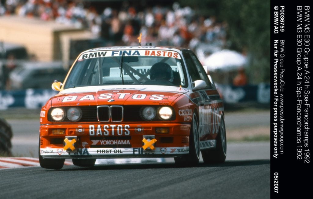BMW M3 E30 Gruppe A 24 h Spa-Francorchamps 1992