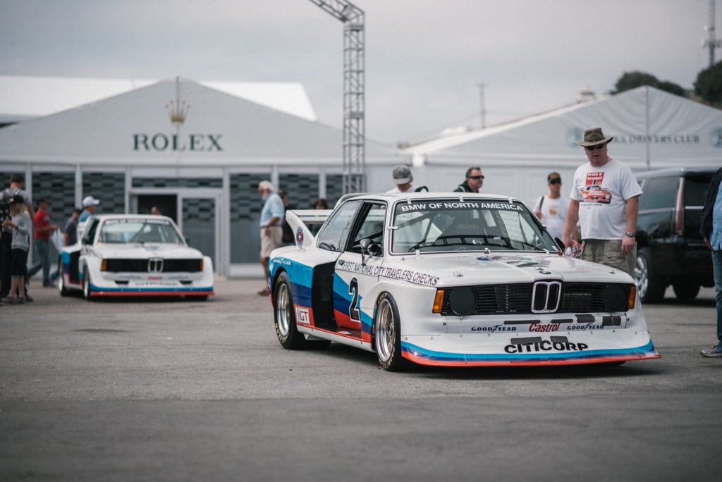 Столетие BMW на треке Laguna Seca со всех ракурсов: конюшни BMW