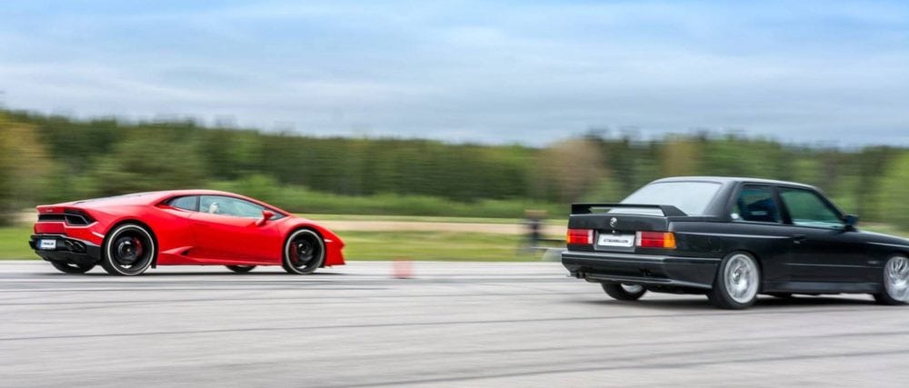 Гонка: BMW M3 E30 не оставил шансов Lamborghini Huracan LP580-2