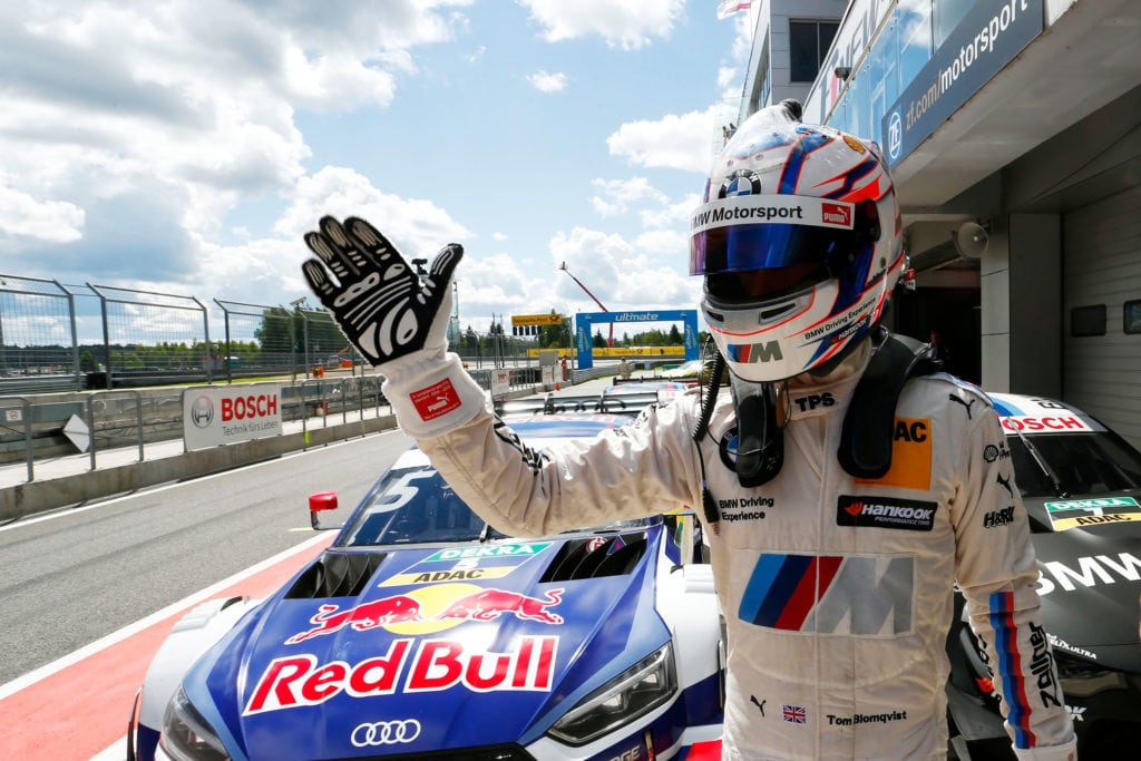 Tom Blomqvist (GB) BMW M4 DTM Том Бломквист показал лучшее время во второй квалификации на Moscow Raceway: