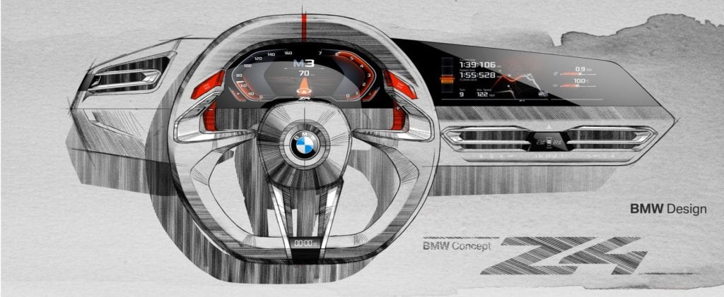 BMW Z4 Concept 2017 Design Sketches