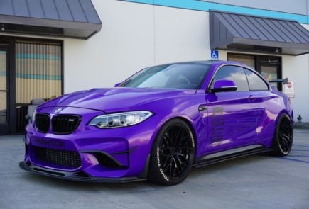 RevoZport BMW M2 Raze в сумасшедшем фиолетовом цвете RevoZport BMW M2 Raze в сумасшедшем фиолетовом цвете от Impressive Wrap
