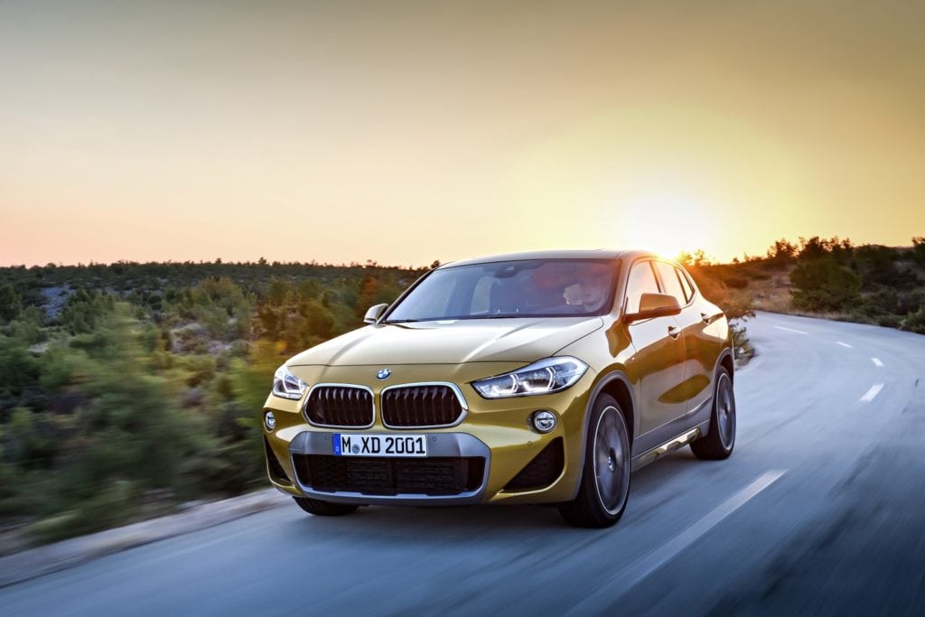 BMW X2 2018 Exterior and Interior Yellow