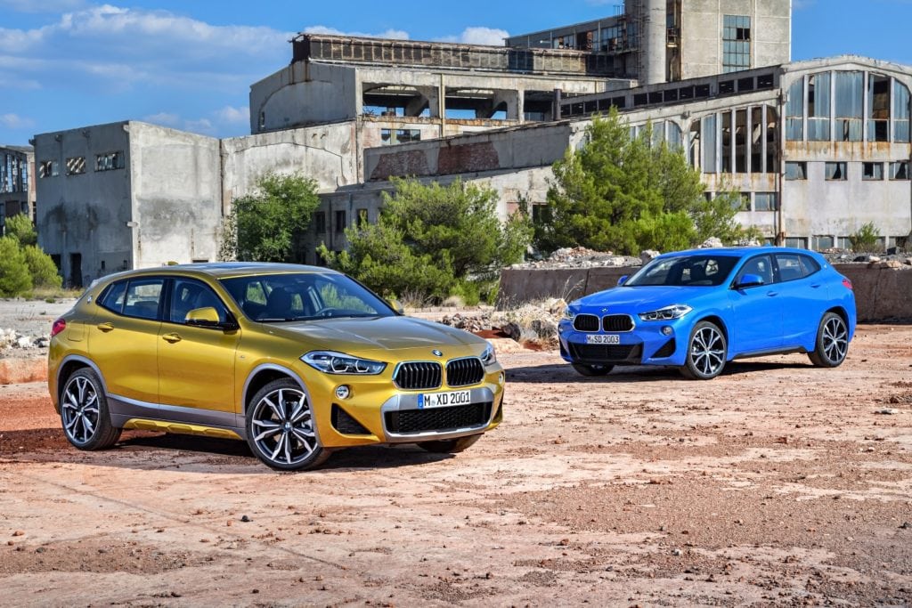 BMW X2 2018 Exterior and Interior Yellow